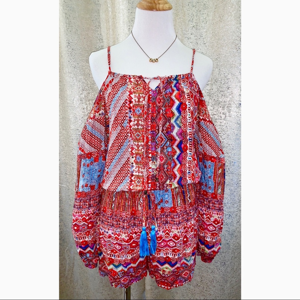 Impressions Cold Shoulder Romper